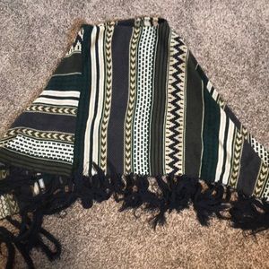 Different shades of green poncho from franchescas